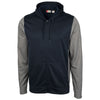 Clique Men's Dark Navy Helsa Sport Colorblock Full Zip