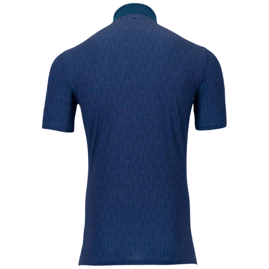 Greyson Men's Night Fall Blue Seawolf Polo