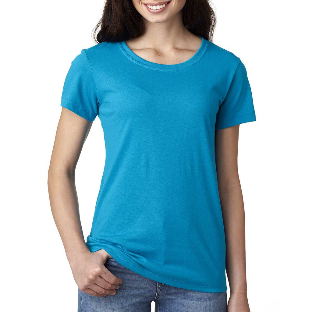 Next Level Women's Turquoise Ideal Short-Sleeve Crew Tee