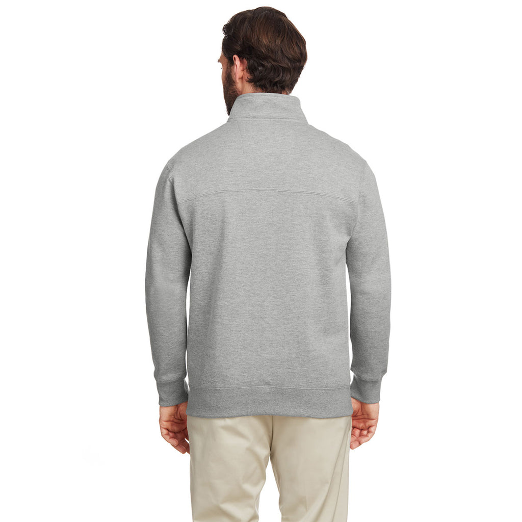 Nautica Men's Oxford Anchor Quarter-Zip Pullover