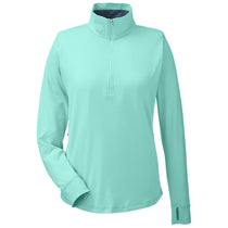 Nautica Women's Cool Mint Saltwater Quarter-Zip Pullover