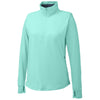 Nautica Women's Cool Mint Saltwater Quarter-Zip Pullover