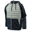 BAW Unisex Silver/Heather Black 2-in-1 Puffer Jacket