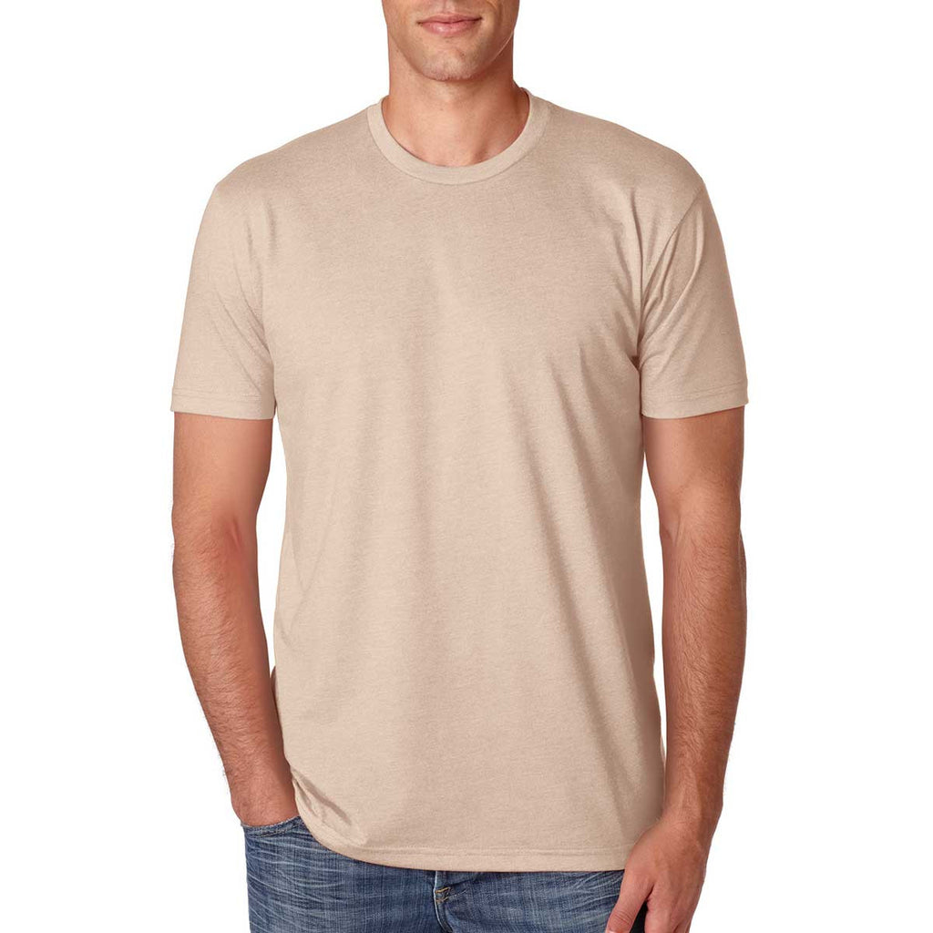 Next Level Men's Cream Premium Fitted CVC Crew Tee