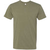 Next Level Men's Light Olive Premium Fitted CVC Crew Tee