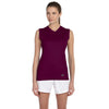 New Balance Women's Maroon Ndurance Athletic V-Neck Workout T-Shirt