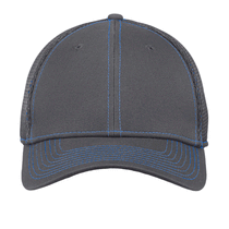 New Era 39THIRTY Graphite/Vice Blue Stretch Mesh Contrast Stitch Cap