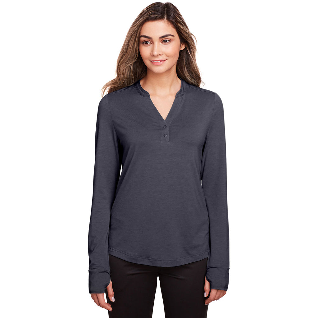 North End Women's Carbon Jaq Snap-Up Stretch Performance Pullover