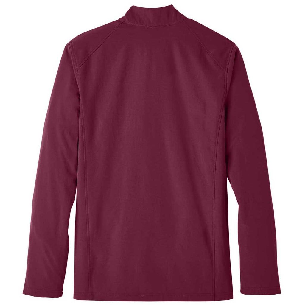 North End Men's Burgundy/Olympic Blue Quest Stretch Quarter-Zip