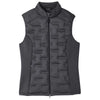 North End Women's Carbon/Black Heather/Black Pioneer Hybrid Vest