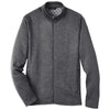 North End Men's Carbon Heather/Black Flux 2.0 Full-Zip Jacket