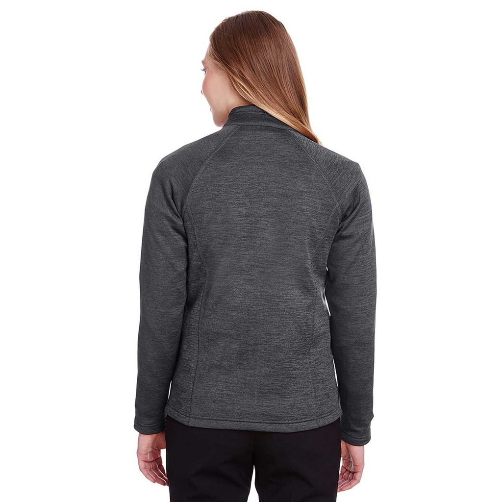 North End Women's Black Heather/Carbon Flux 2.0 Full-Zip Jacket