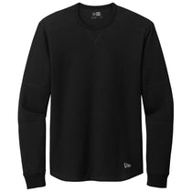 New Era Men's Black Heather Thermal Long Sleeve