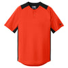 New Era Men's Deep Orange/Black Diamond Era 2-Button Jersey