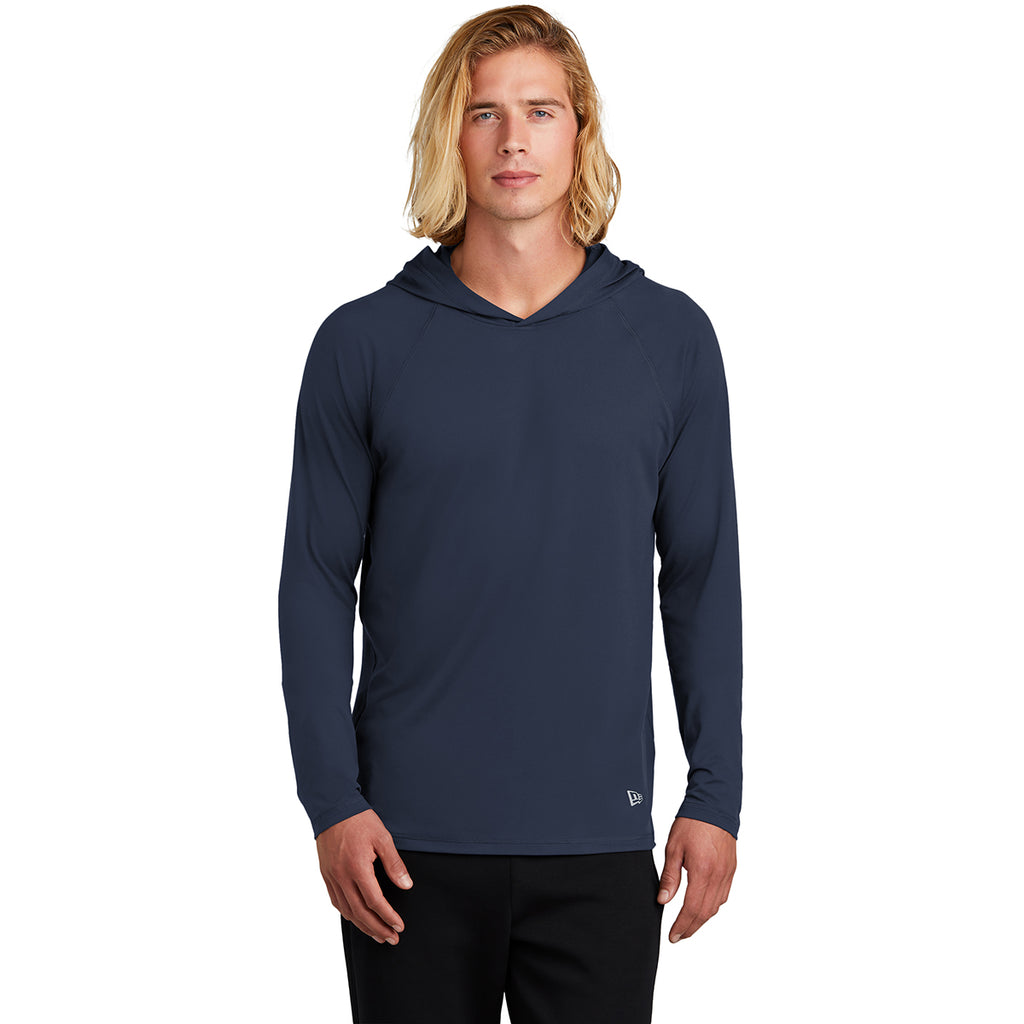 New Era Men's True Navy Power Long Sleeve Hoodie