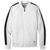 New Era Men's White/Black Track Jacket