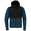 The North Face Men's Blue Wing Castle Rock Hooded Soft Shell Jacket