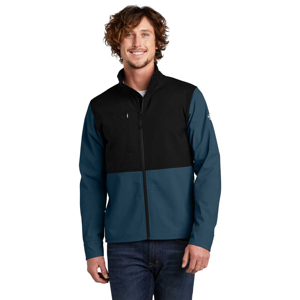 The North Face Men's Blue Wing Castle Rock Soft Shell Jacket