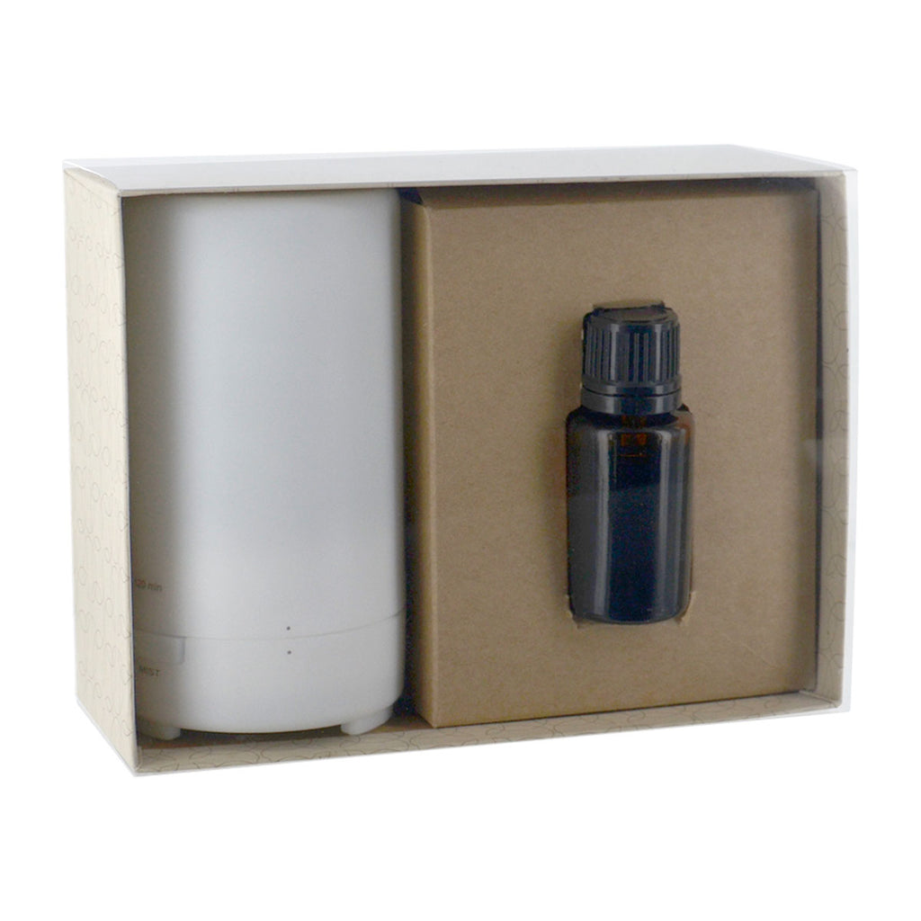 SnugZ Exhale Electronic Diffuser & 15mL Dropper Bottle Essential Oil