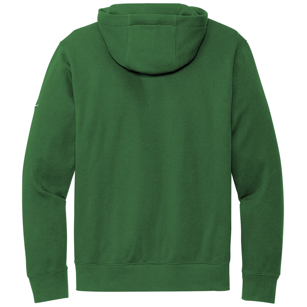 Nike Men's Gorge Green Club Fleece Sleeve Swoosh Pullover Hoodie