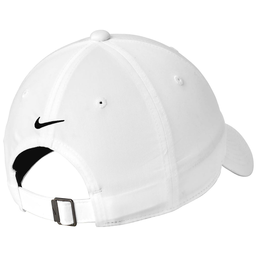 Nike White Unstructured Cotton/Poly Twill Cap