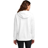 Nike Women's White Club Fleece Sleeve Swoosh Pullover Hoodie