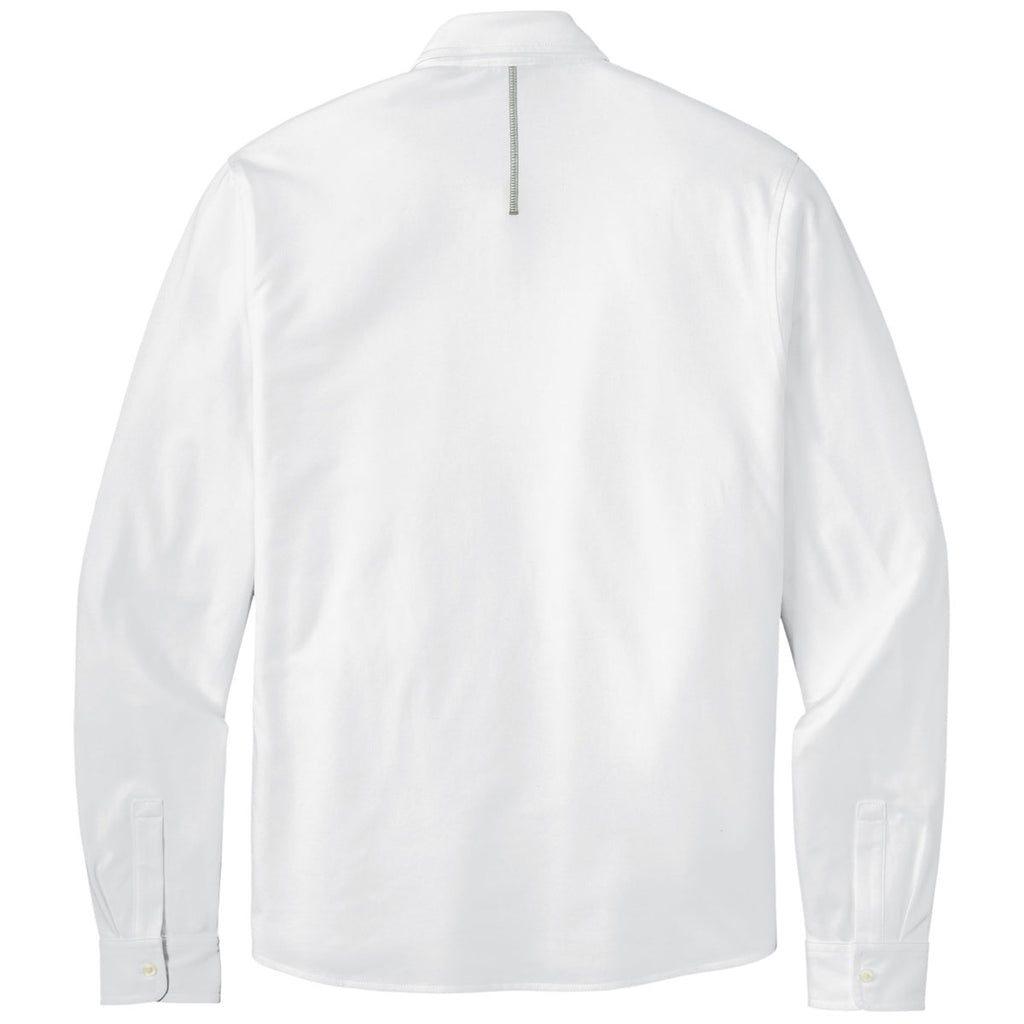 OGIO Men's Bright White Code Stretch Long Sleeve Button-Up