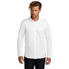 OGIO Men's Bright White Code Stretch Long Sleeve Button-Up