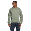 Hanes Unisex Stonewash Green 7.8 oz. EcoSmart 50/50 Fleece Crew