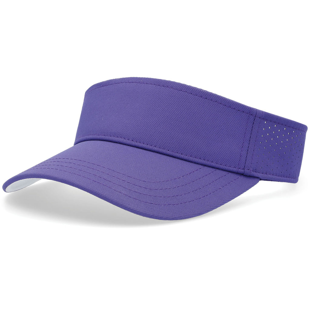 Pacific Headwear Purple/White Perforated Coolcore Visor