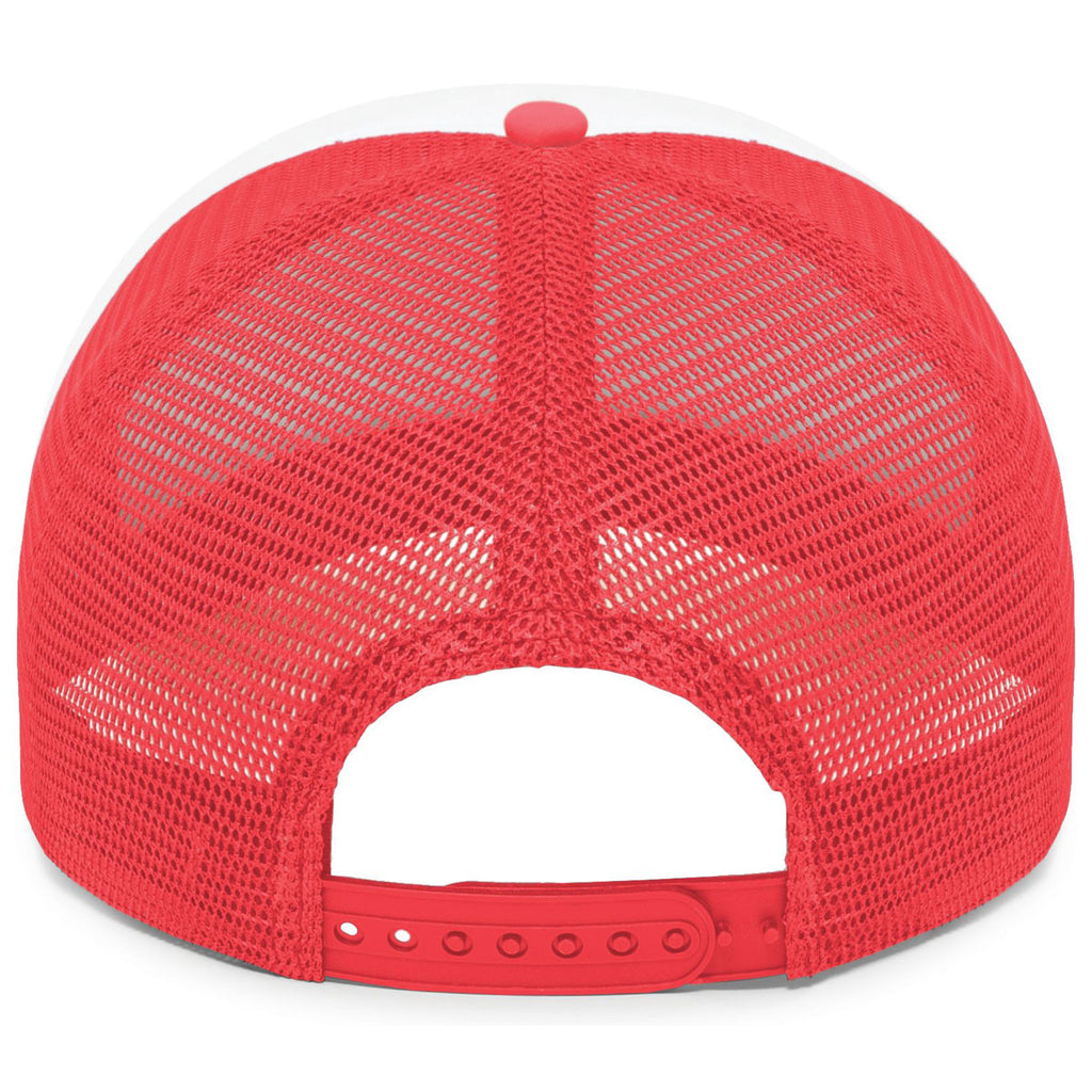 Pacific Headwear White/Red/Red Foamie Fresh Trucker Cap