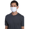 Port Authority White Cotton Knit Face Mask