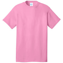Port & Company Men's Candy Pink Cotton Tee