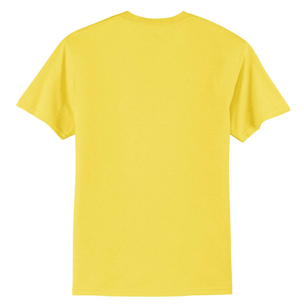 Port & Company Men's Yellow Tall Core Blend Tee