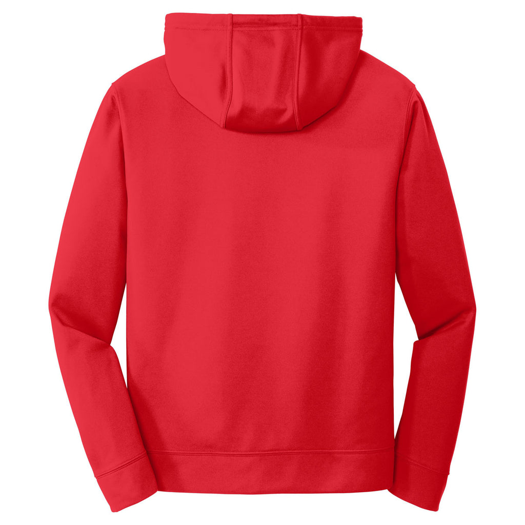 Port & Company Men's Red Performance Fleece Pullover Hooded Sweatshirt