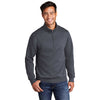 Port & Company Men's Heather Navy Core Fleece 1/4 Zip Pullover Sweatshirt