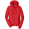 Port & Company Men's Bright Red Fan Favorite Fleece Full-Zip Hooded Sweatshirt