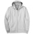 Port & Company Ash Grey Ultimate Full Zip Hooded Sweatshirt
