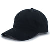 Pacific Headwear Black Unstructured Buckle Back