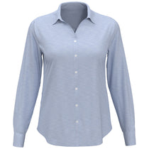 Perry Ellis Women's Little Boy Blue Heathered Woven Shirt