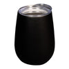 Primeline Black 10 oz. Stemless Vacuum Wine Tumbler with Lid