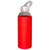 Primeline Red 20 oz. Glass Bottle with Color Silicone Sleeve