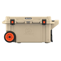 Pelican Khaki Elite Wheeled Cooler - 80 Qt