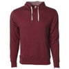 Independent Trading Co. Unisex Burgundy Heather Midweight French Terry Hooded Pullover Sweatshirt