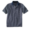 Page and Tuttle Men's Dark Navy Pinstripe Polo