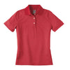 Page and Tuttle Women's Classic Red Pinstripe Polo