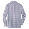 Red House Men's Navy/Plum/White Tricolor Check Slim Fit Non-Iron Shirt