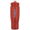 QNCH Red SAHARA 28 oz. Eco-Polyclear Sports Bottle with Push/Pull Lid