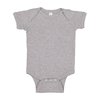 Rabbit Skins Heather Grey Infant Baby Rib Onesie