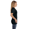 Hanes Women's Black 4.5 oz. 100% Ringspun Cotton nano-T V-Neck T-Shirt